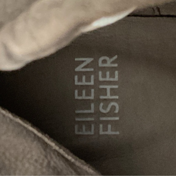 EILEEN FISHER,taupe grey suede,soft structure,2.5” heel,zipper,sock ankle boot - Picture 6 of 10